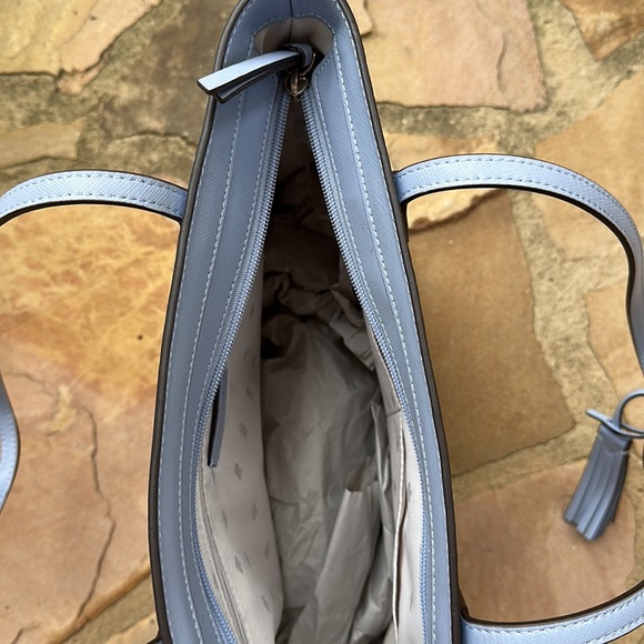 Kate Spade Purse Jana Tote periwinkle blue leather NWT style K8150 - Picture 8 of 8